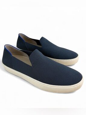 Rothy’s Navy Blue Slip On Sneakers Women’s Size 8 Knit Casual Shoes Washable